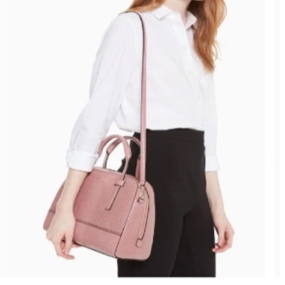 KATE SPADE Dusty Peony Street Exotic Felix Handbag - Picture 10 of 10